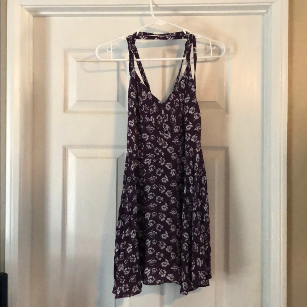 Dress in plum color